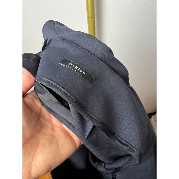 Lafayette 148 Stanton Navy Side Zip Pants Sz. 10 - Picture 6 of 8